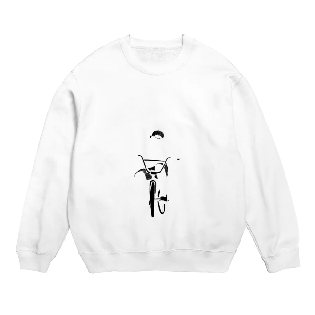 ナントカの透明サイクラー(ロゴ入り) Crew Neck Sweatshirt