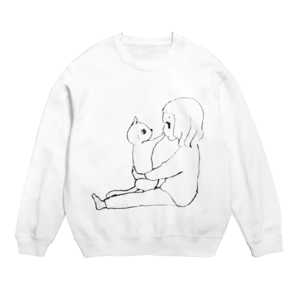 nannanのにゃんことわたし Crew Neck Sweatshirt