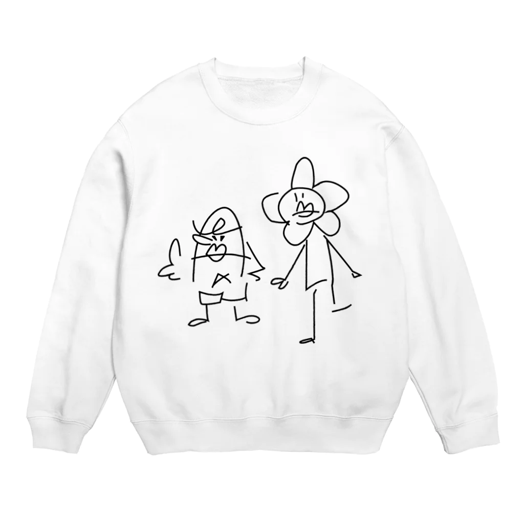 東海道中膝栗毛のゆび刑事とはなのようせい Crew Neck Sweatshirt