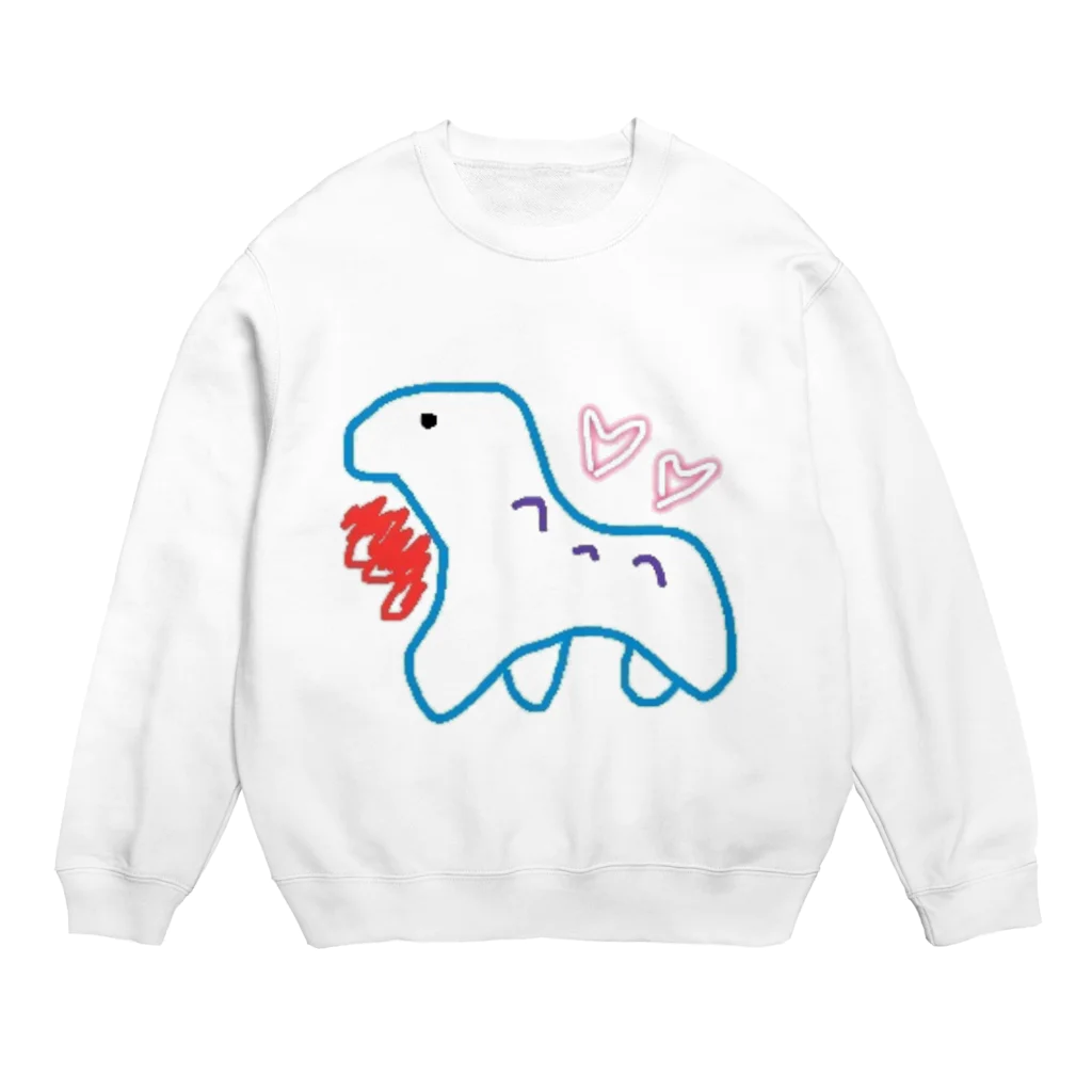 zooo!!!のきのうりゅうさん Crew Neck Sweatshirt