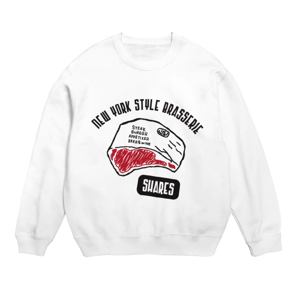 阿部憲郎のSHARES(Angus Beef Steak) Crew Neck Sweatshirt