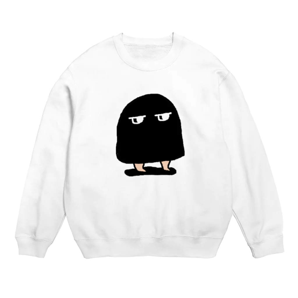 メジェドのメジェド（黒） Crew Neck Sweatshirt