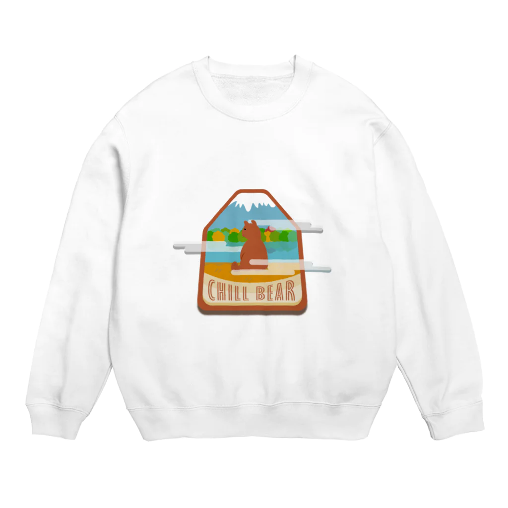 MINOGURA【ミノグラ】のチルベアー　リラックス中のクマさん Crew Neck Sweatshirt