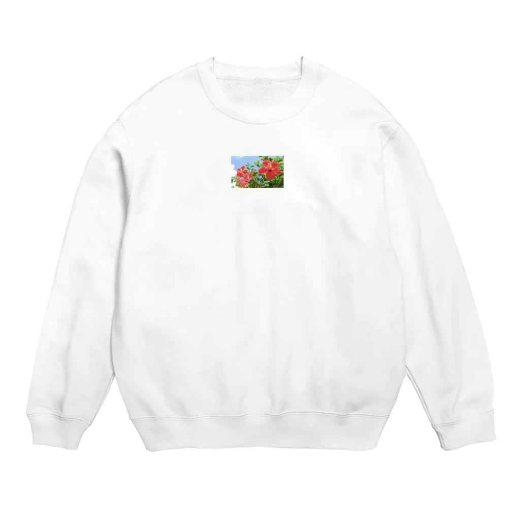 てるひさまるるんのハイビスカス Crew Neck Sweatshirt