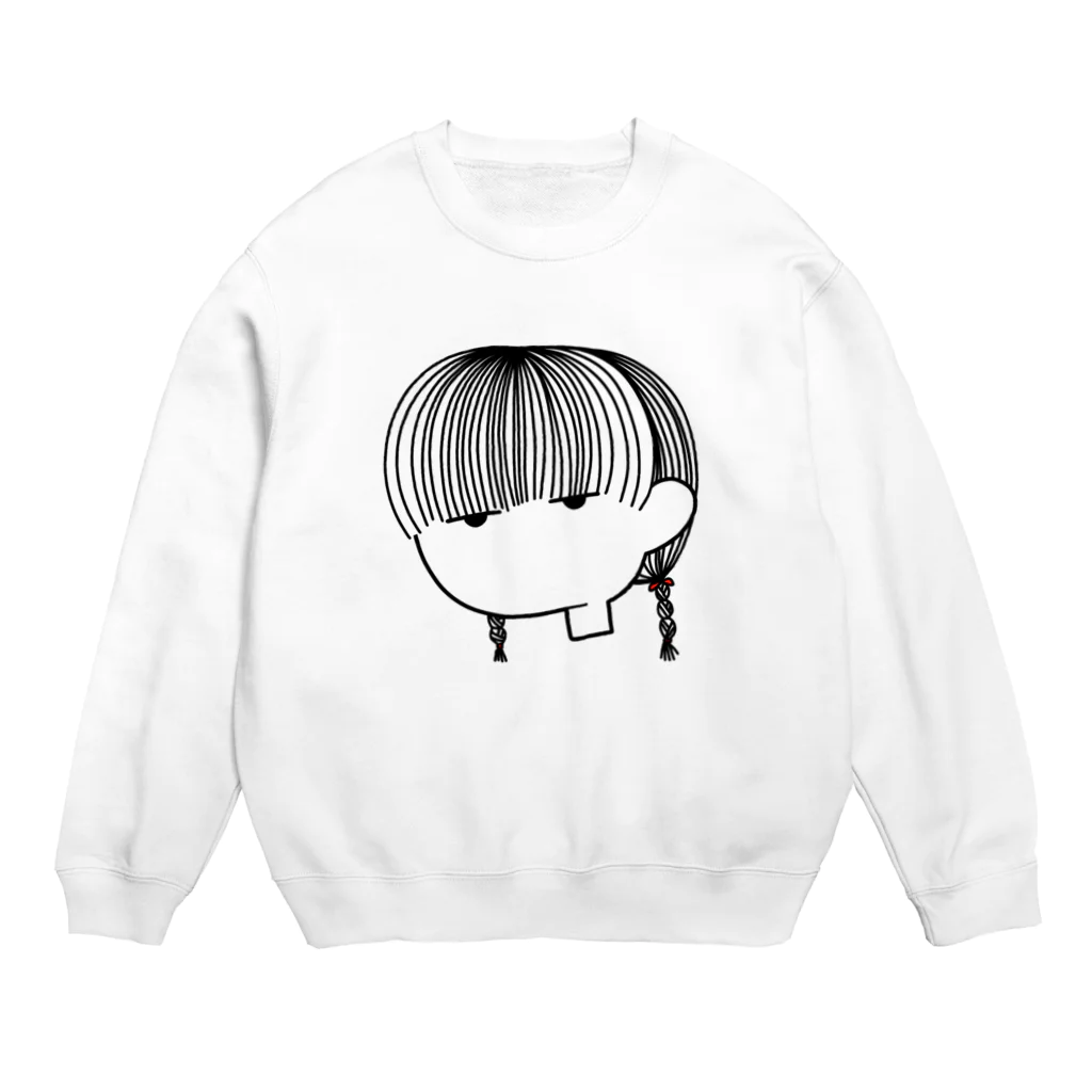 Jitome-no-omiseのJito-namakubi（plait） Crew Neck Sweatshirt