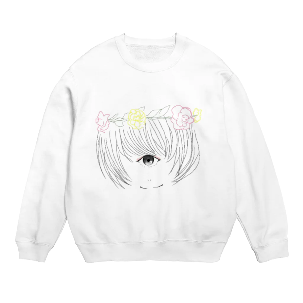 まっくろくろきち。の単眼少女② Crew Neck Sweatshirt