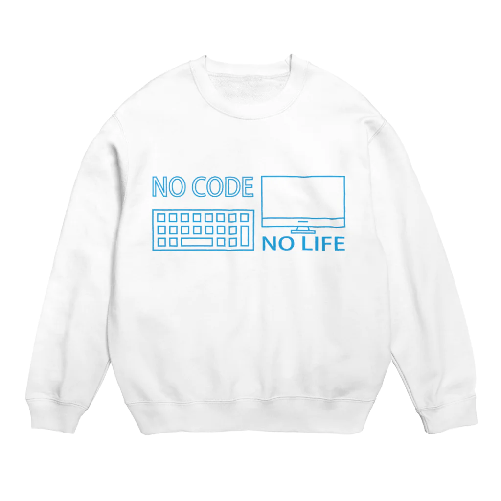 snippetsのNO CODE　NO LIFE Crew Neck Sweatshirt