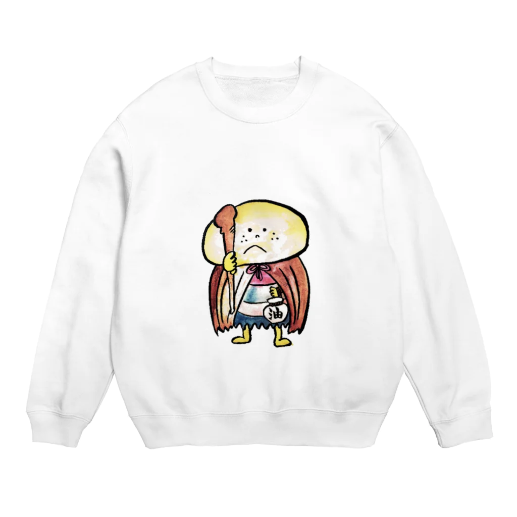 IAM MAIMAI shopの油すまし Crew Neck Sweatshirt