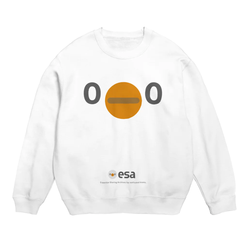 (\( ⁰⊖⁰)/) esaのesa ⁰⊖⁰ ﾎｺﾞｼｮｸ Crew Neck Sweatshirt