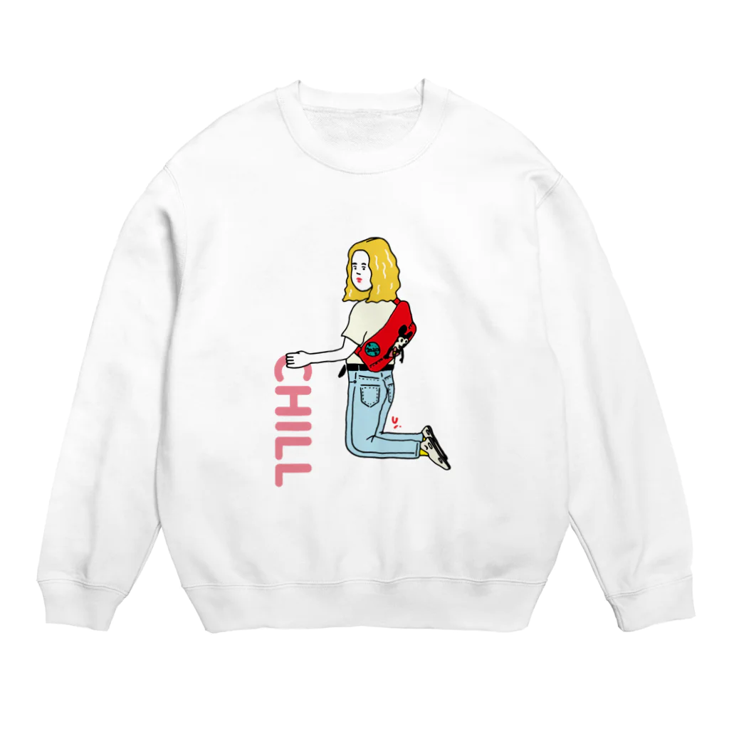 uhei art works.のChill ちるチールネ Crew Neck Sweatshirt