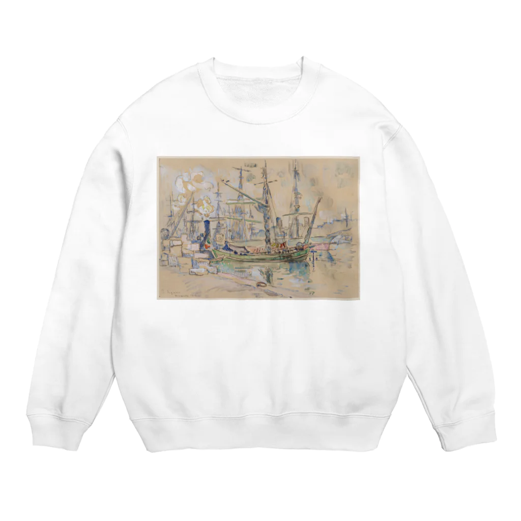 釜萢堂《かまやちどう》美術販売の「Marseille」 Signac, Paul／Paris Musées Crew Neck Sweatshirt