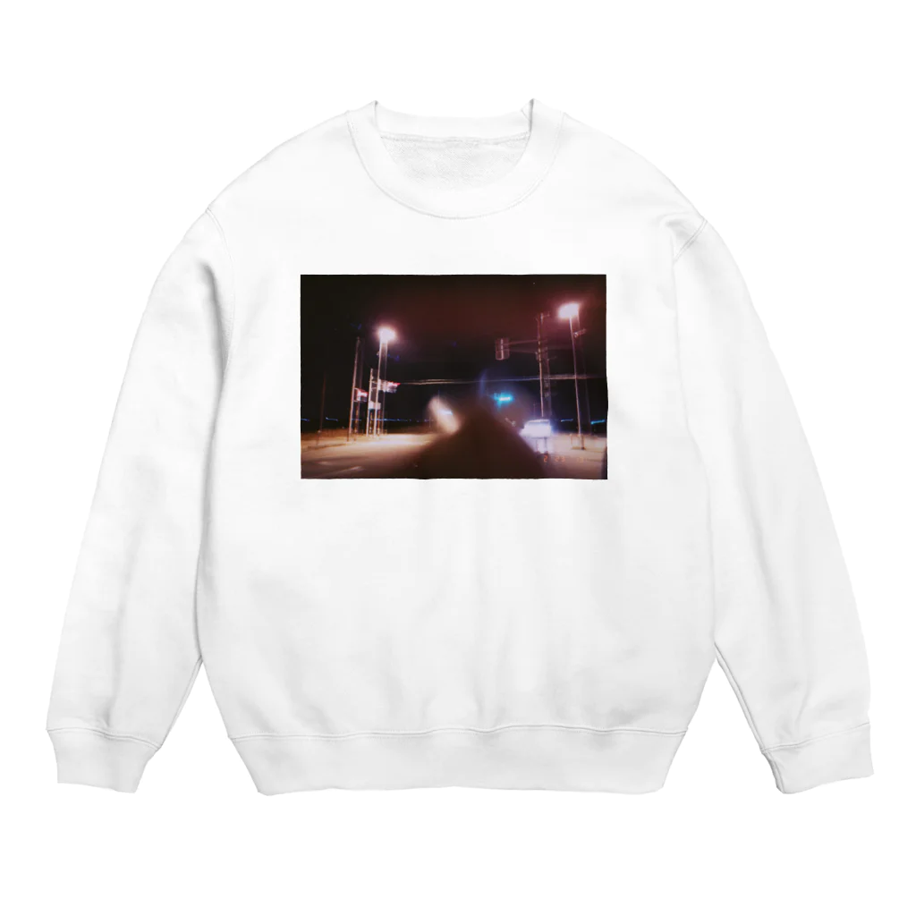 _myanasawa__の街灯と夜 Crew Neck Sweatshirt