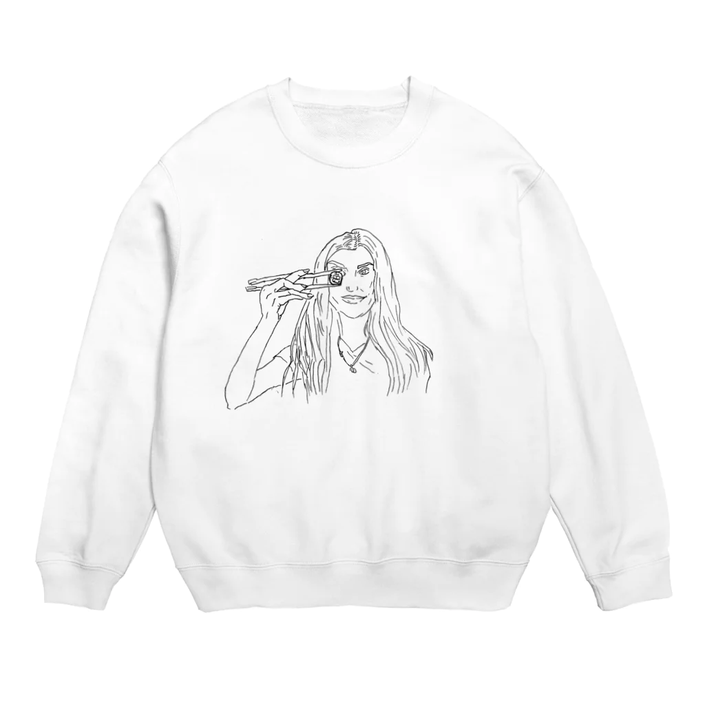 かりん karinのスシガール Crew Neck Sweatshirt