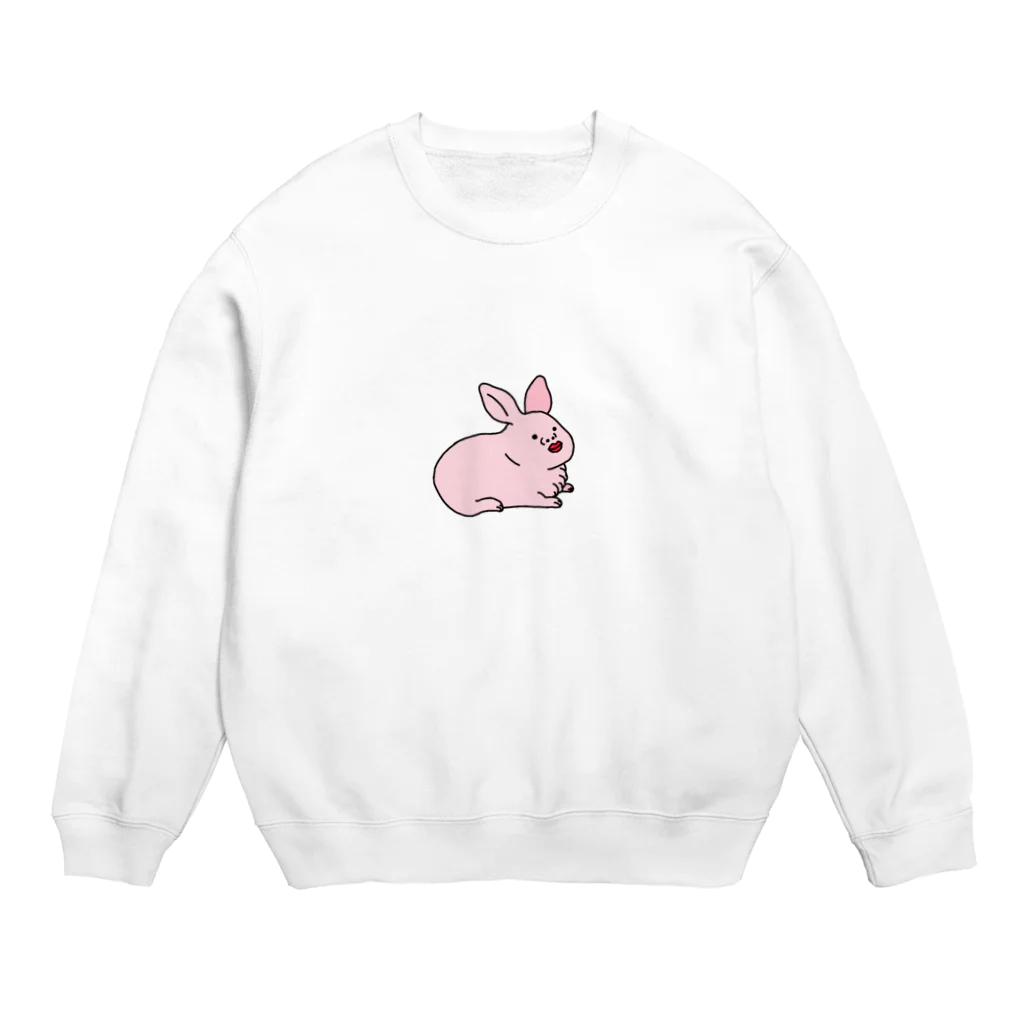 秋風のうさぎくん。 Crew Neck Sweatshirt