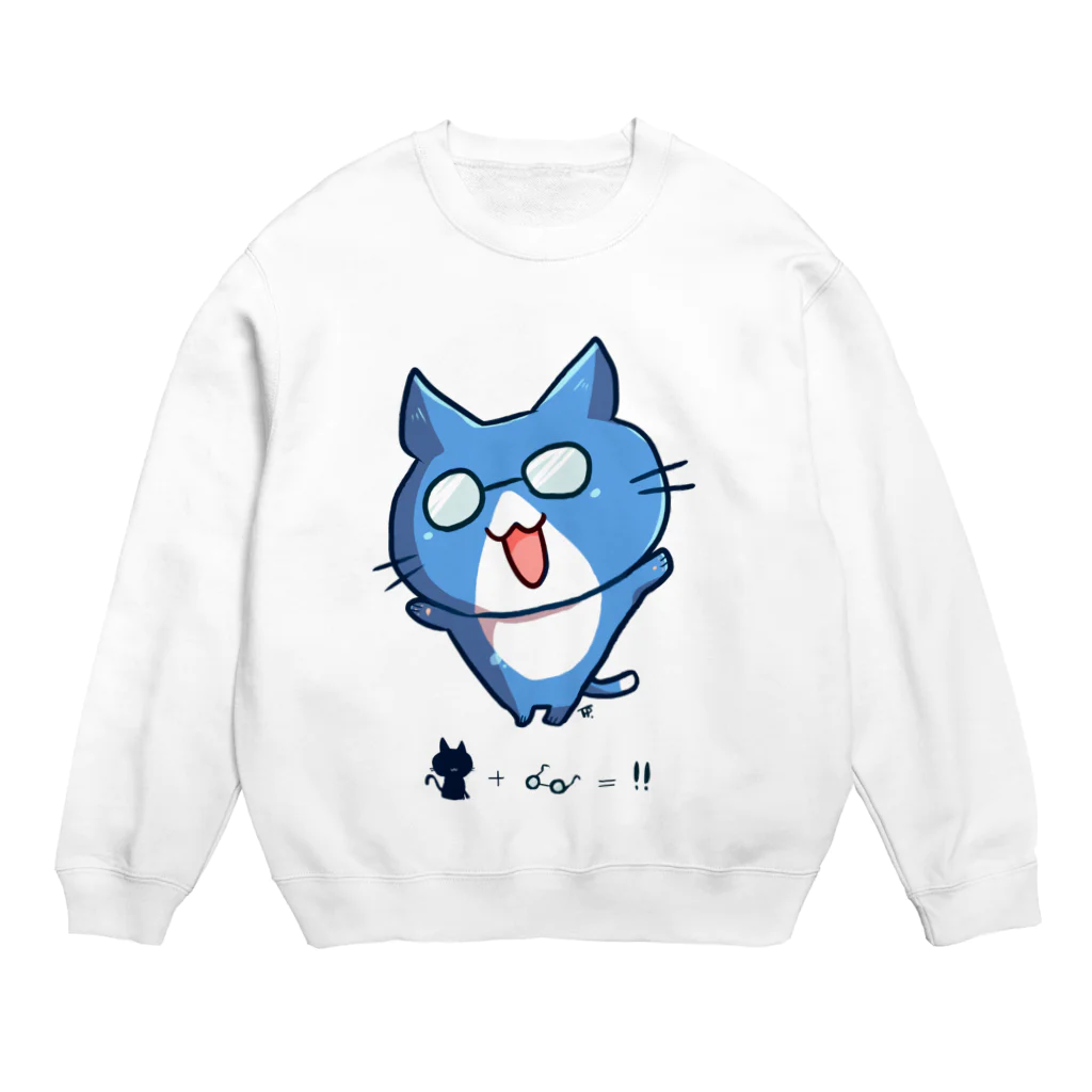 SWのなんか賢い猫 Crew Neck Sweatshirt