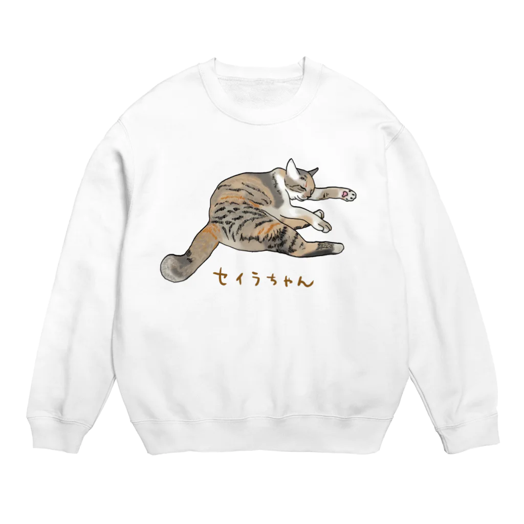 たんたん保護猫グッズのセイラちゃん Crew Neck Sweatshirt