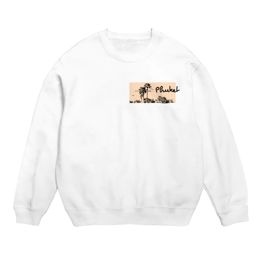 FutaseKuroの南国の木 Crew Neck Sweatshirt