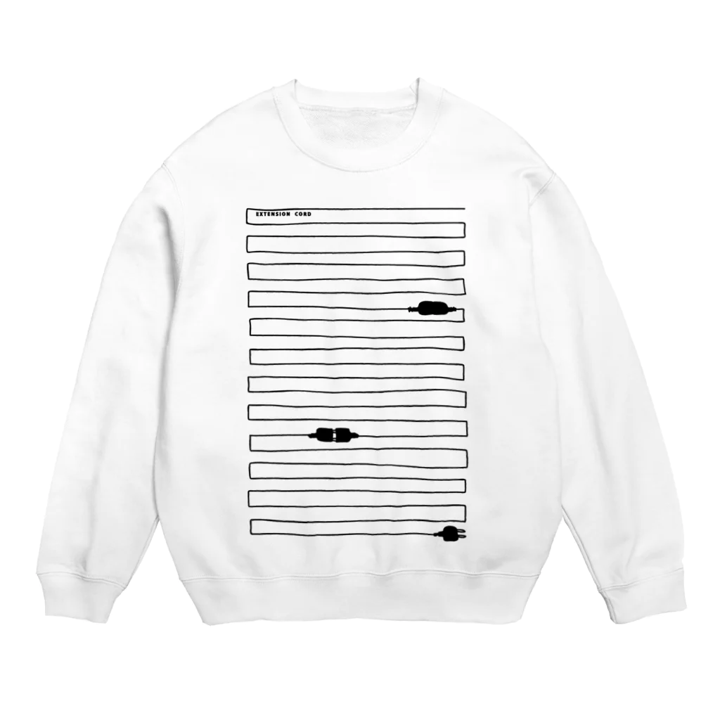 PokuStarの延長コード細ボーダー Crew Neck Sweatshirt