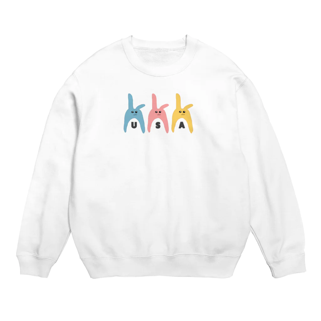 ぺゃんshopのUSA(うさ) Crew Neck Sweatshirt