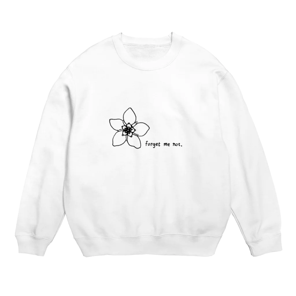 くめ えむこの忘れな草 Crew Neck Sweatshirt