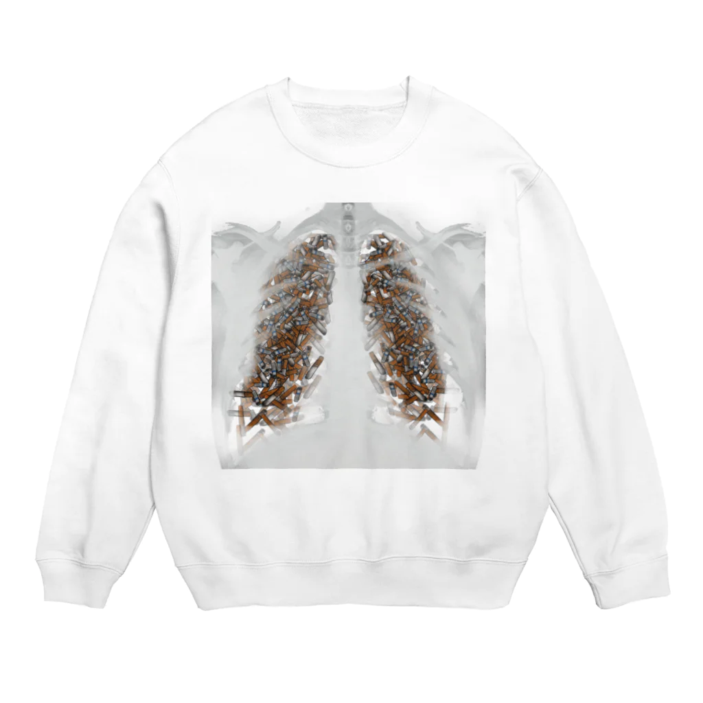 Smoking is addictiveのSmoking is addictive Crew Neck Sweatshirt