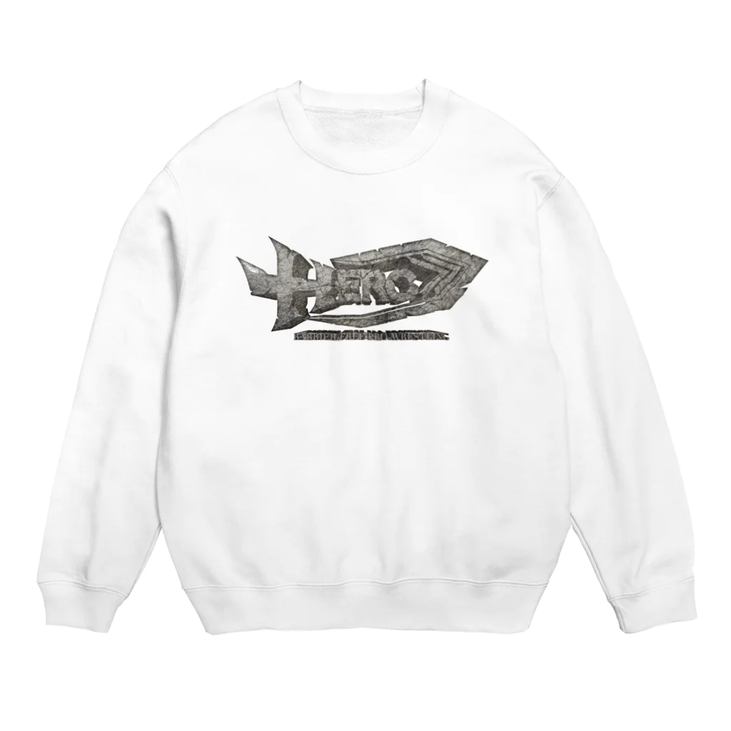 HEROバリアフリープロレスのHERO立体ロゴ Crew Neck Sweatshirt