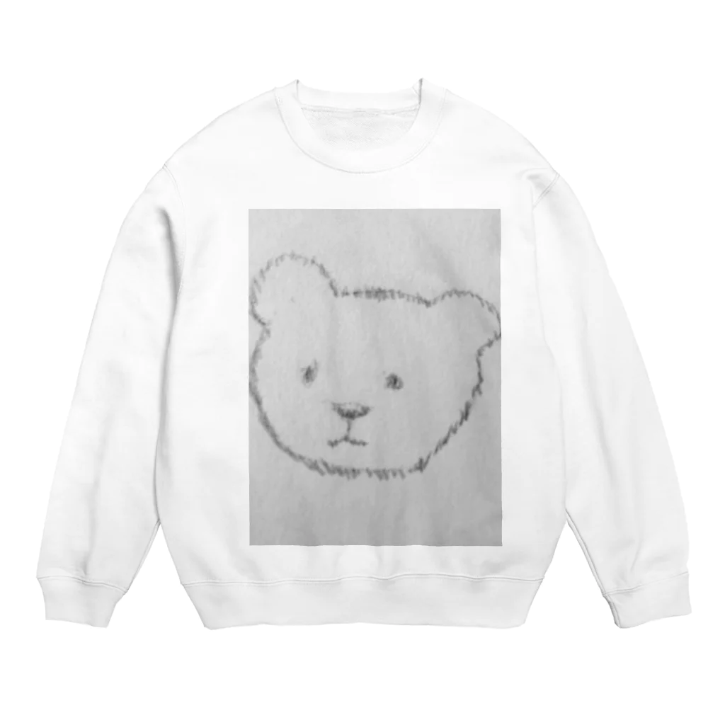 クサナギの手描きくまさん Crew Neck Sweatshirt