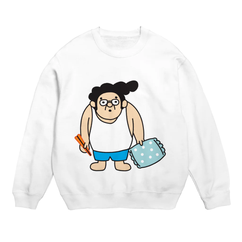 リーゼントおじさんの家のえ、家にいるけど【カラー】 Crew Neck Sweatshirt