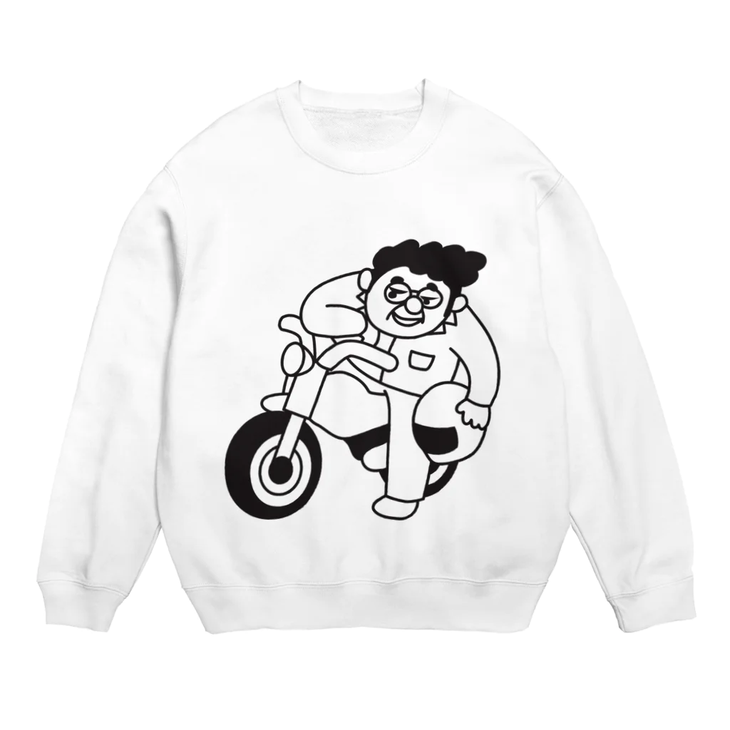 リーゼントおじさんの家のデートしない？ Crew Neck Sweatshirt