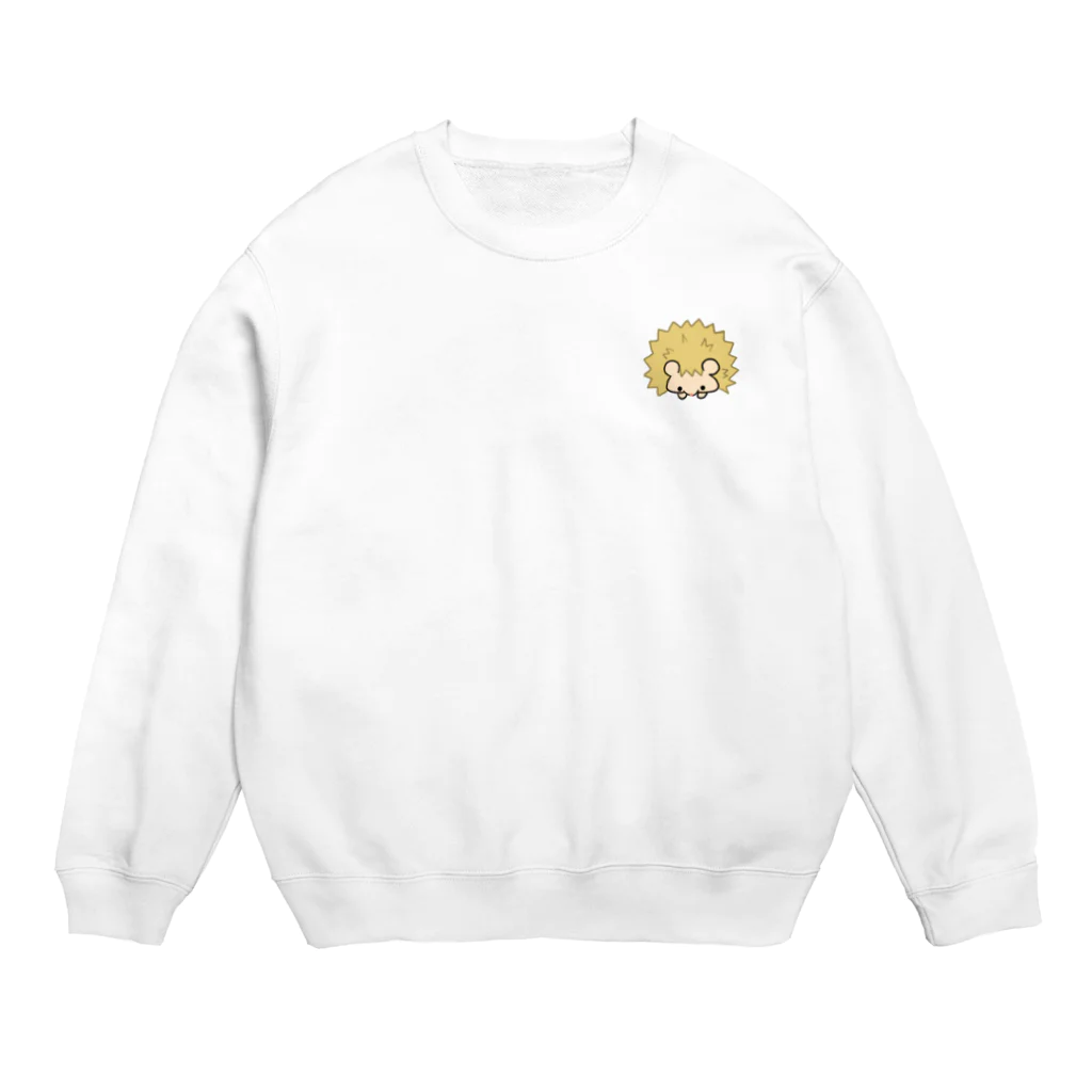 temariのトゲトゲはりねずみ Crew Neck Sweatshirt