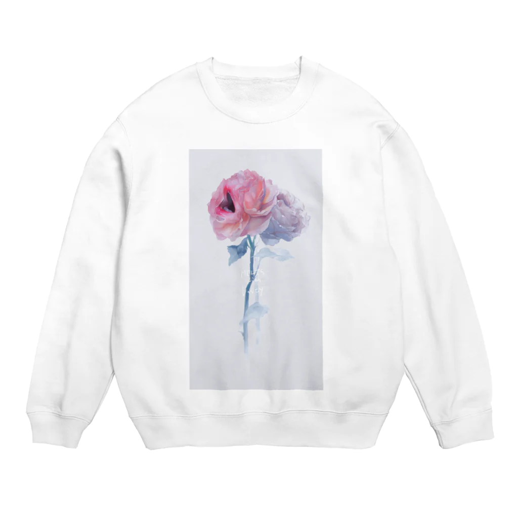 烏帽子 眇眼のおくちばらちゃん Crew Neck Sweatshirt