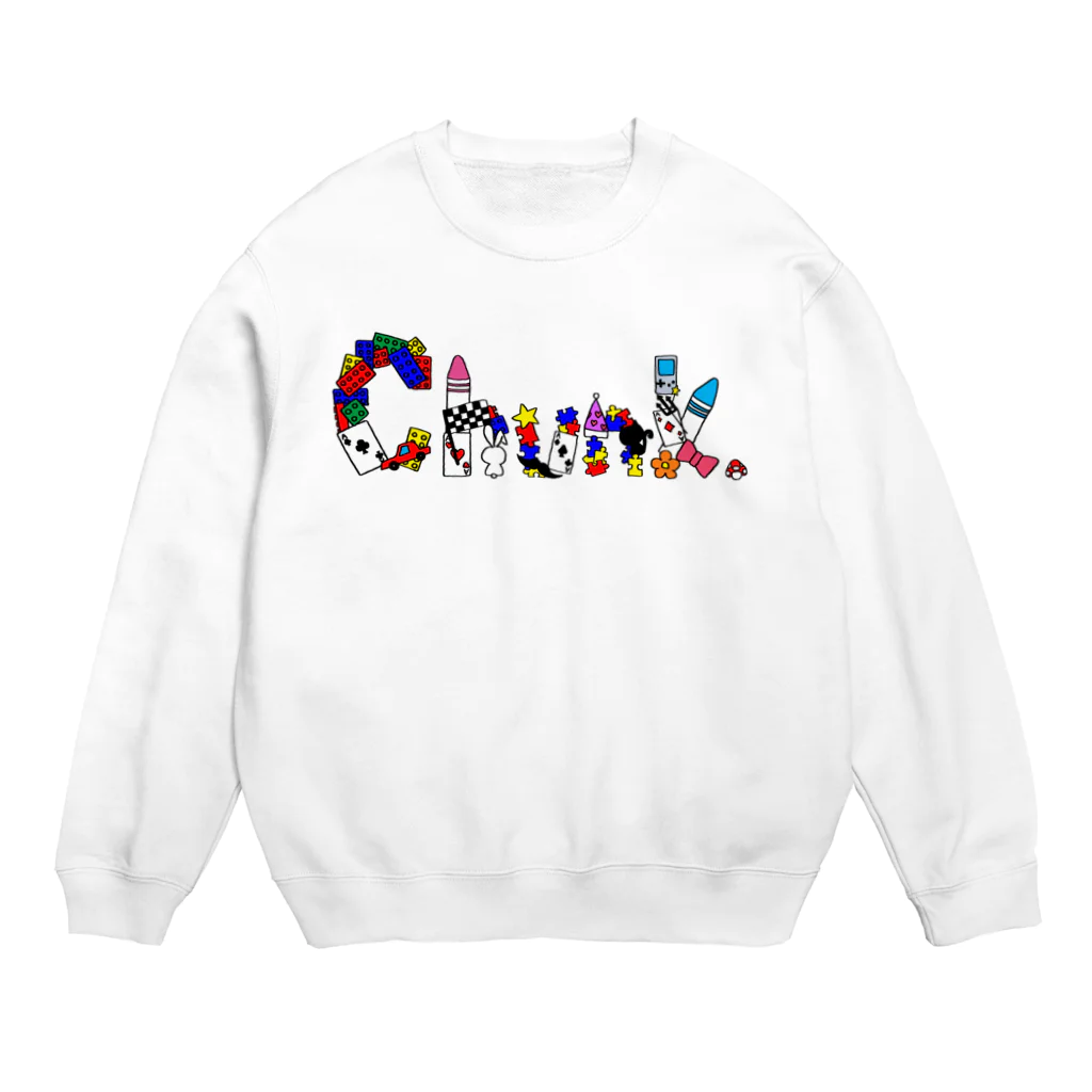 Chunk.のTOYロゴ Crew Neck Sweatshirt