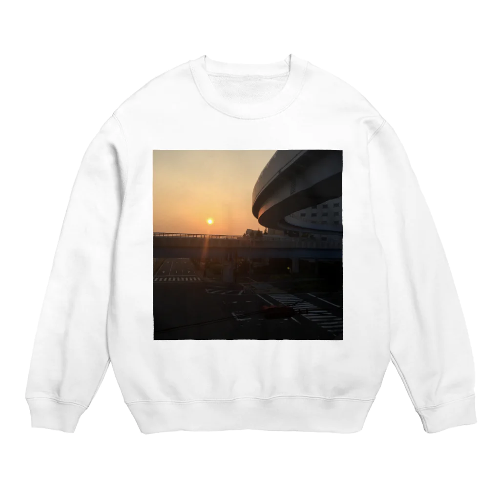 なの@なんとなくショップ？のどこかの夕日 Crew Neck Sweatshirt