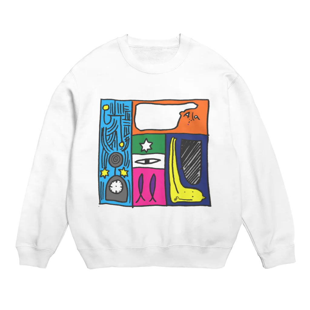 ドッカノダレカの同じ時間に起きていること Crew Neck Sweatshirt