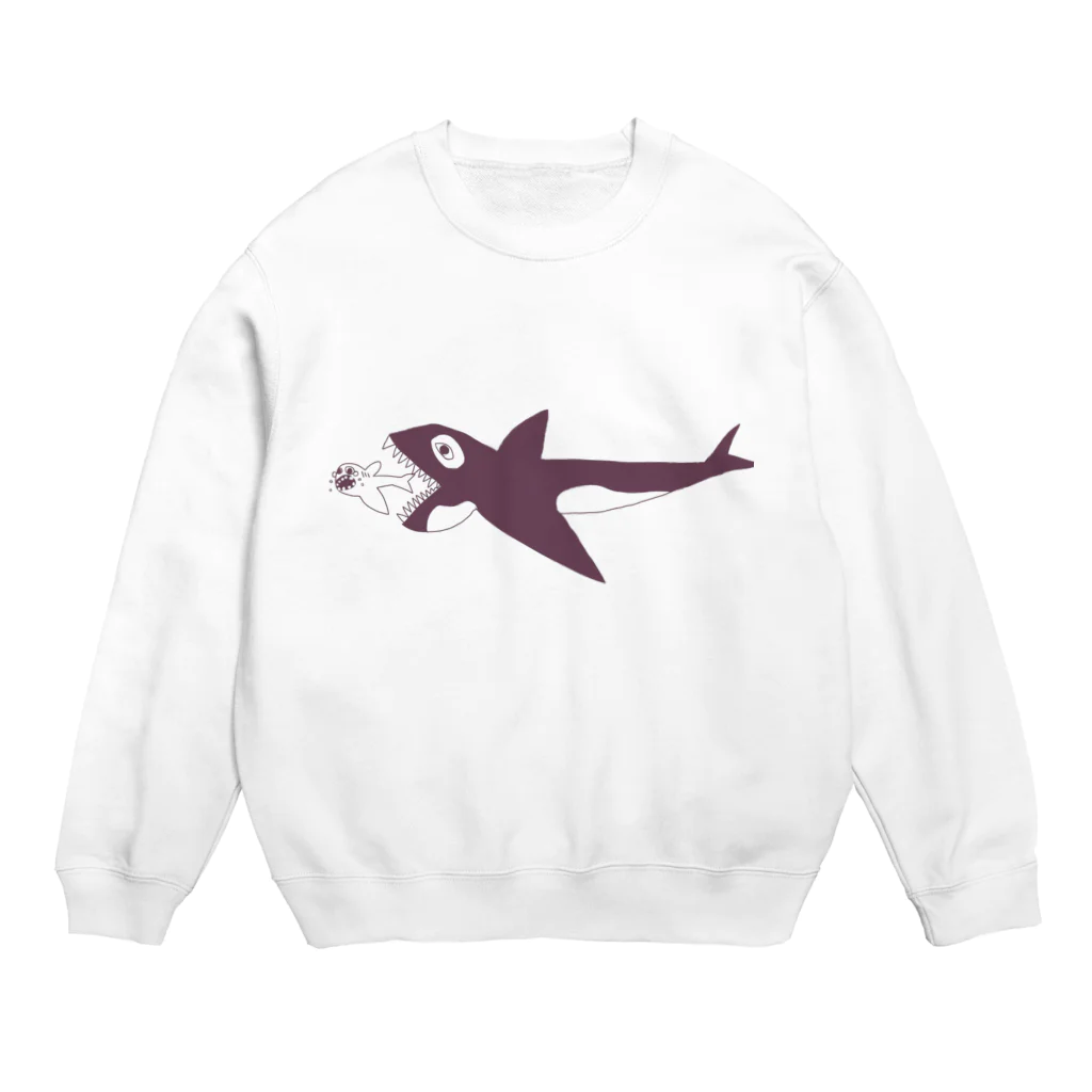 錆沼メルティーの弱肉強食 Crew Neck Sweatshirt