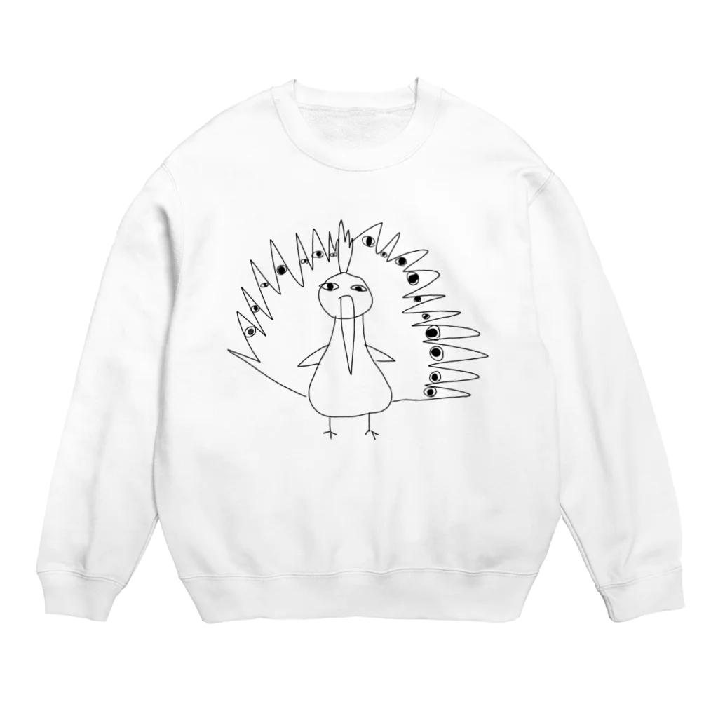 錆沼メルティーの孔雀 Crew Neck Sweatshirt