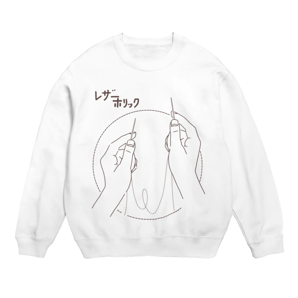 Rei Yamaguchiの縫うのに針は2本使います。レザーホリック Crew Neck Sweatshirt