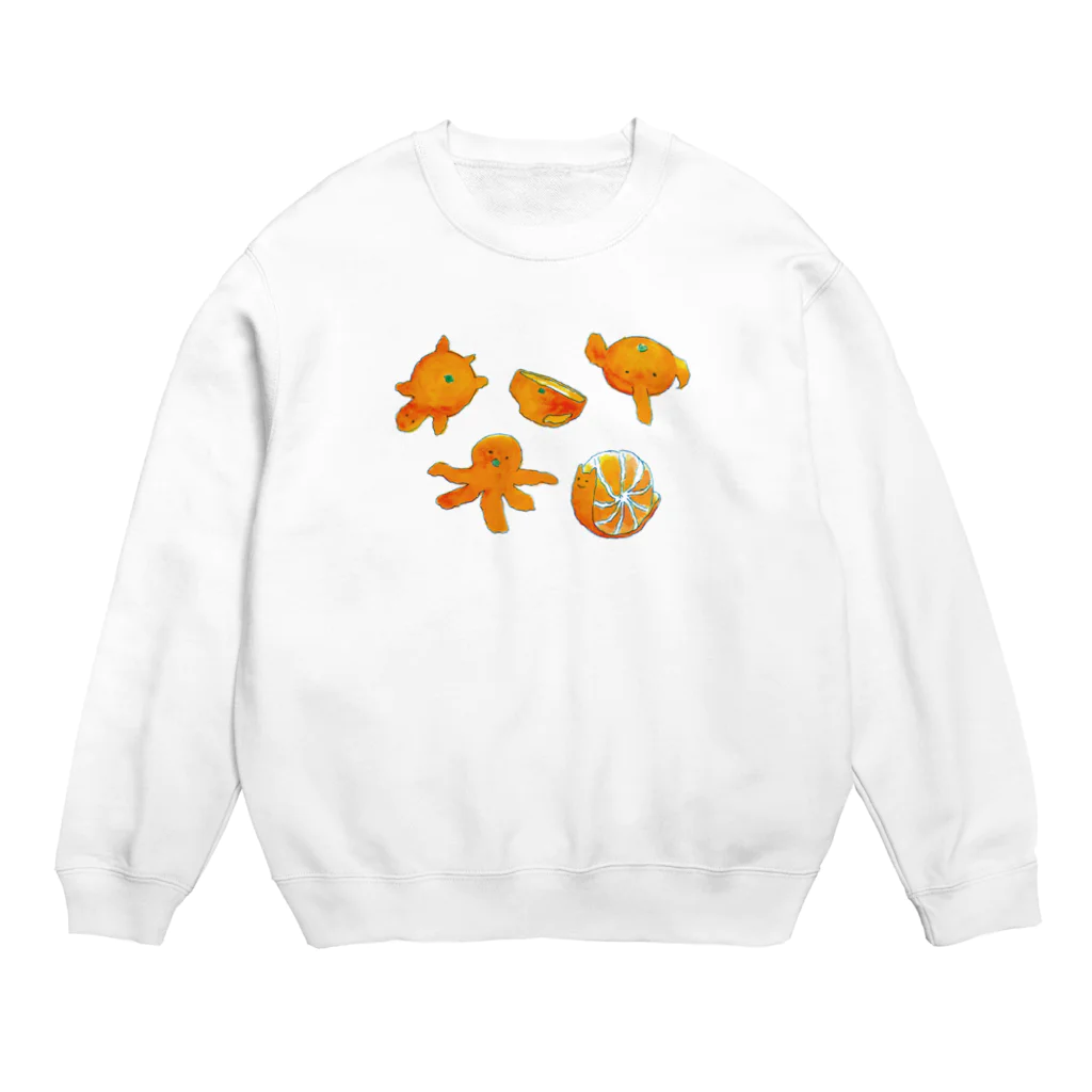 bowwowのみかんの皮むき Crew Neck Sweatshirt