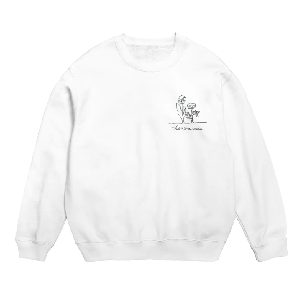 herbaceos　ヘルバチェオのherbaceosロゴ Crew Neck Sweatshirt