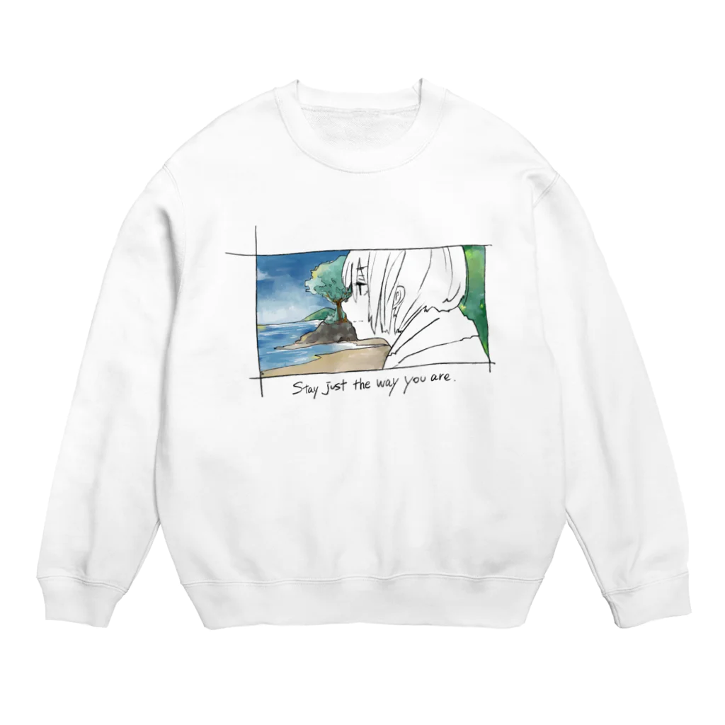 おーちゃんのそのままの君でいて Crew Neck Sweatshirt