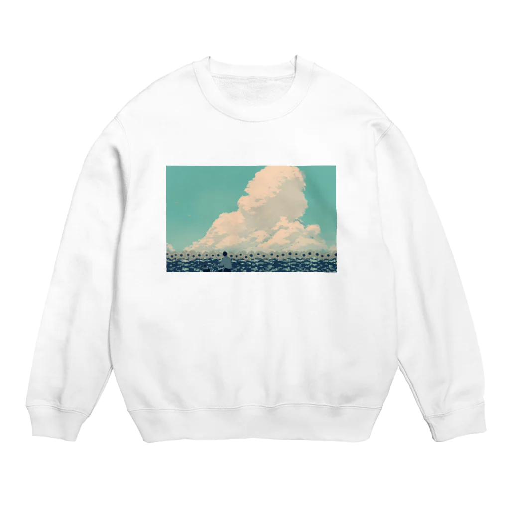 もりまちこの八月は君の匂いがする Crew Neck Sweatshirt