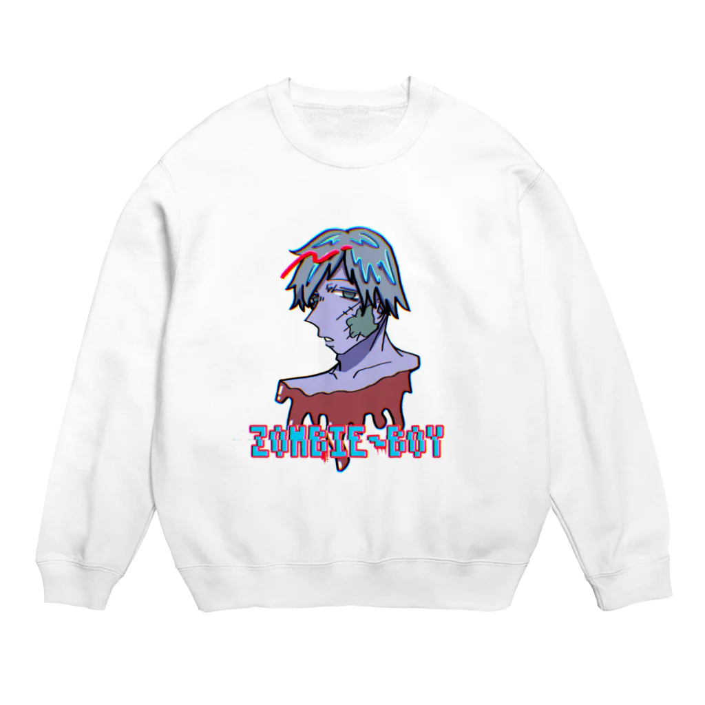 ine's shopのZOMBIE-Boy Crew Neck Sweatshirt