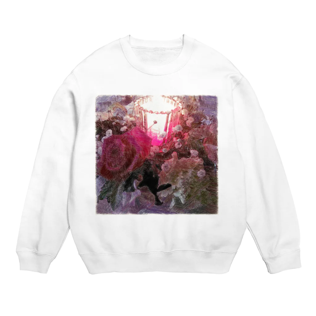 Lost'knotの紅イ花嫁 Crew Neck Sweatshirt