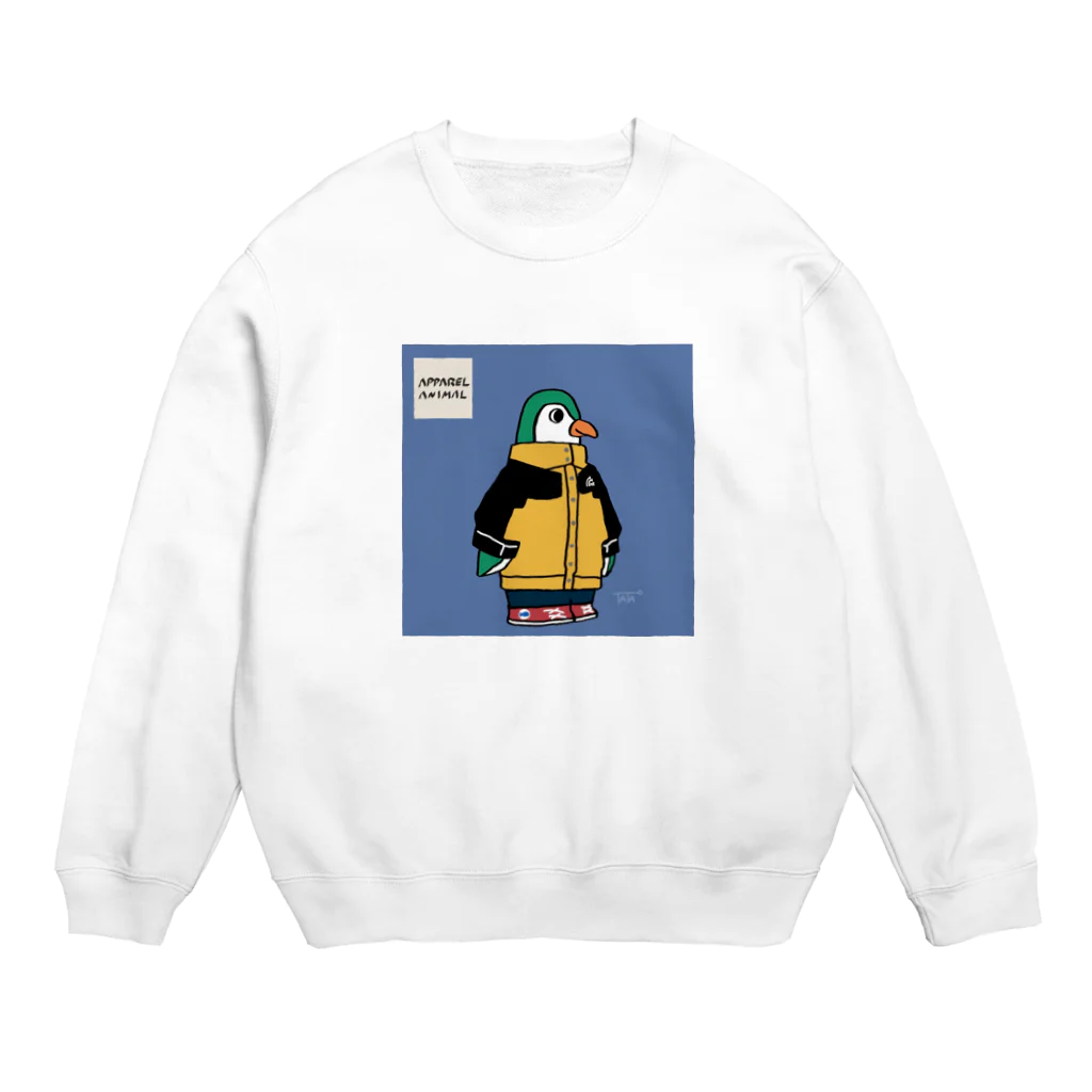 アパレルアニマルのペンギン×マウンテンパーカ Crew Neck Sweatshirt