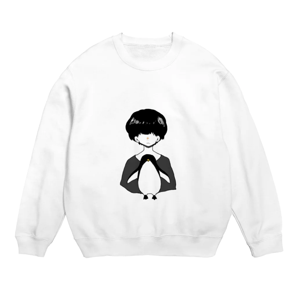 モナリ座の僕とペンギン Crew Neck Sweatshirt