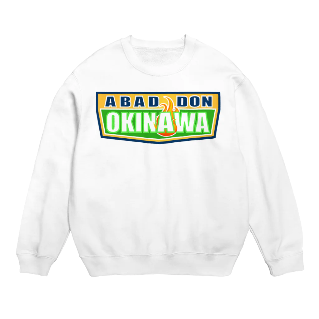 AROのABADDON OKINAWA GREEN LOGO Crew Neck Sweatshirt