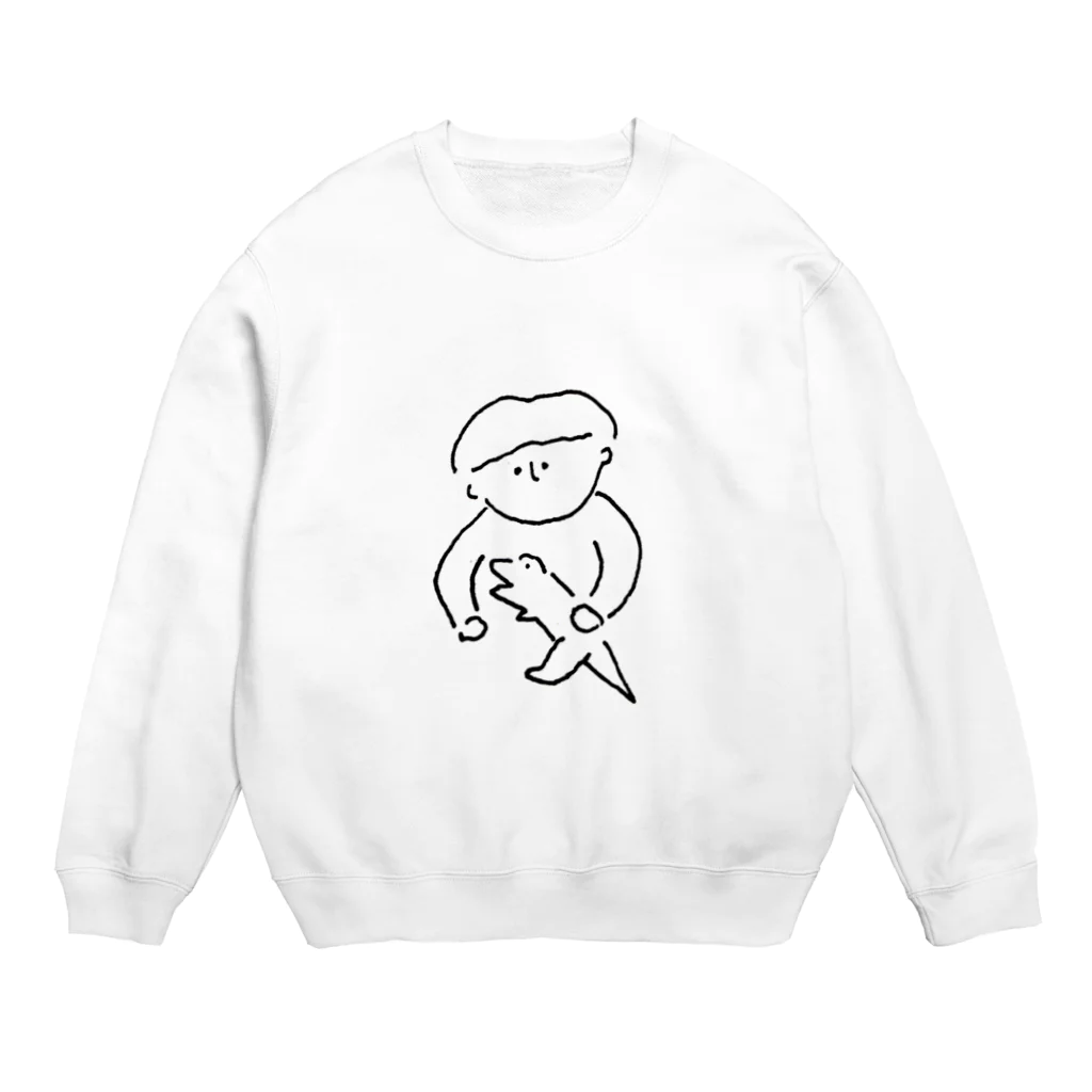 oh!oh!hidechanの息子は恐竜が好き Crew Neck Sweatshirt