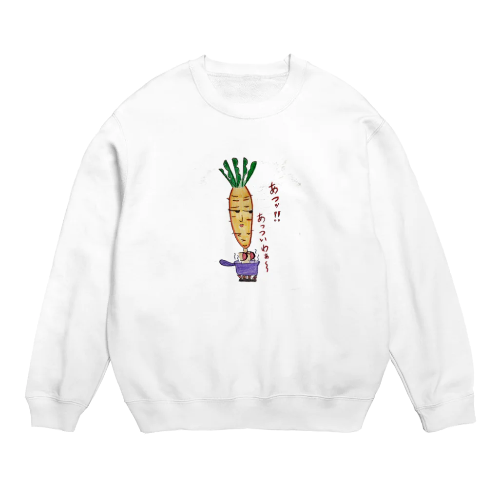 0124-0715のにんじん・ニジ子 Crew Neck Sweatshirt