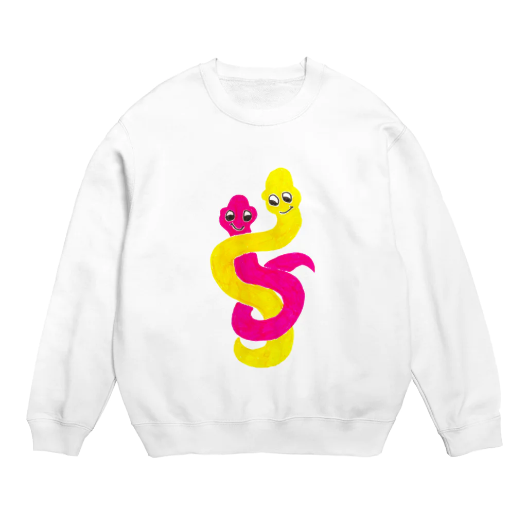 the_schnickschnackのニョロリさん Crew Neck Sweatshirt