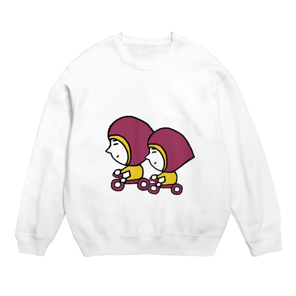 カワイーソー🀄️緑一色しか勝たん  麻雀グッズのやきいも2.0 Crew Neck Sweatshirt